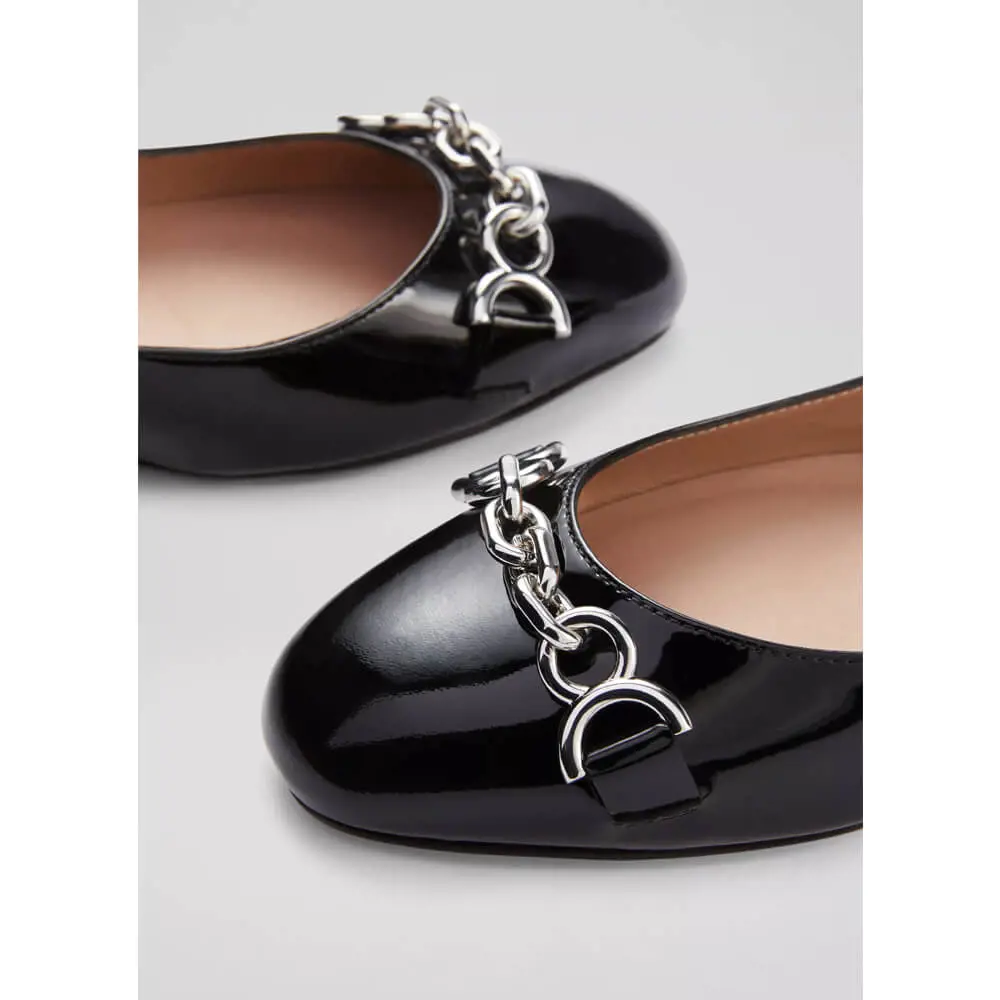 LK Bennett Blakely Patent Snaffle Pumps